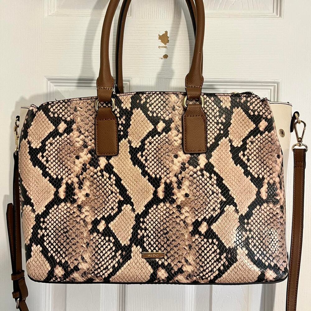 Aldo snakeskin print tote bag - Picture 2 of 7